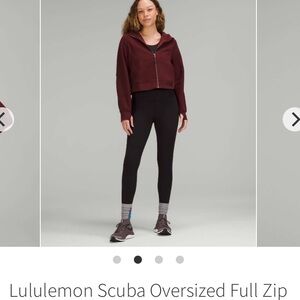 Lululemon Scuba Oversized Full Zip